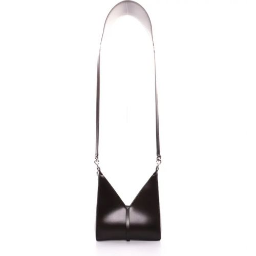 지방시 Givenchy Mini Cutout Chain Strap Leather Crossbody Bag_BLACK