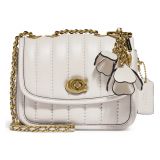 COACH Madison Quilted Leather Crossbody Bag_B4/ CHALK
