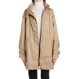 Moncler Water Resistant Parka with Removable Hood_OPEN BROWN