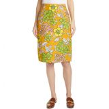 Tory Burch Floral Print Twill Pencil Skirt_RUST WALLPAPER FLORAL