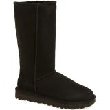 UGG Classic II Genuine Shearling Lined Tall Boot_BLACK SUEDE