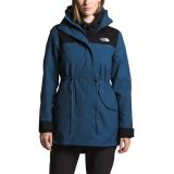 The North Face Metroview Trench Water Repellent & Windproof Rain Coat_SHADY BLUE/ BLACK