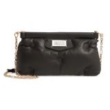 Maison Margiela Glam Slam Quilted Leather Clutch_Black