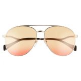 Gucci 59mm Gradient Aviator Sunglasses_GOLD/ YELLOW Gradient