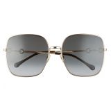 Gucci 61mm Gradient Square Sunglasses_GOLD/ GREY Gradient