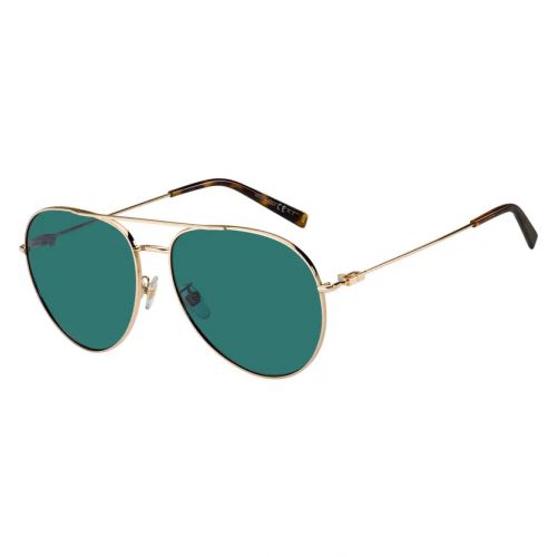 지방시 Givenchy 61mm Aviator Sunglasses_GOLD COPPER/ GREY SHADED
