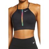 Nike Dri-FIT Indy Rainbow Ladder Sports Bra_BLACK/ WHITE