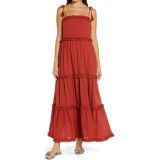 Tory Burch Ruffle Tie Shoulder Cover-Up Maxi Dress_ASHBERRY