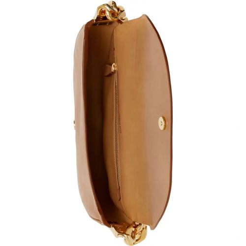 버버리 Burberry Small Olympia Leather Shoulder Bag_CAMEL