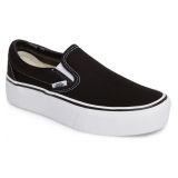 Vans Platform Slip-On Sneaker_BLACK/ WHITE