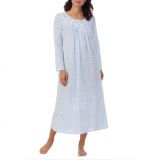Eileen West Long Sleeve Nightgown_BLUE PRT