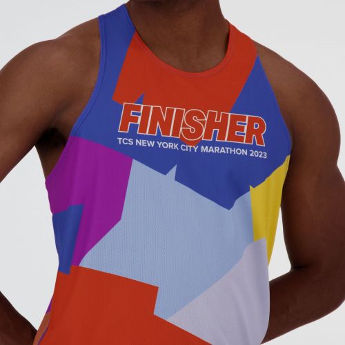  Men's NYC Marathon Printed Finisher Singlet