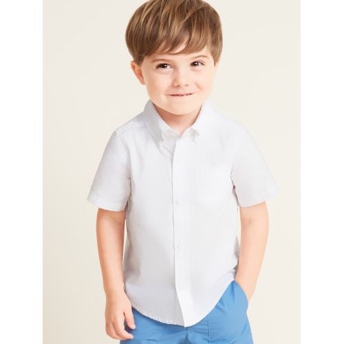 올드네이비 Short-Sleeve Oxford Pocket Shirt for Toddler Boys