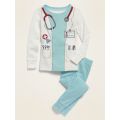 Unisex Doctor Costume Pajama Set for Toddler & Baby