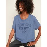 Oversized Logo-Graphic Weekend Tee for Women