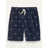 Flat-Front Twill Jogger Shorts For Boys