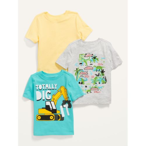 올드네이비 Unisex 3-Pack Short-Sleeve Graphic T-Shirt for Toddler