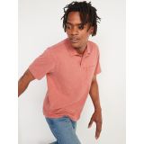Vintage Garment-Dyed Slub-Knit Polo Shirt for Men