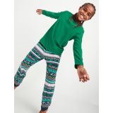 Microfleece Pajama T-Shirt & Pajama Joggers For Boys