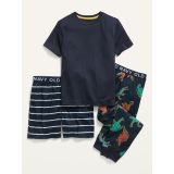 Gender-Neutral 3-Piece Pajama Set for Kids