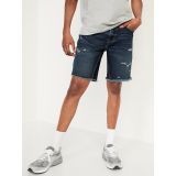 Slim Ripped Cut-Off Jean Shorts for Men -- 9.5-inch inseam