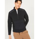 Dynamic Fleece Hybrid Half-Zip Mock-Neck Sweatshirt for Men