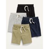 4-Pack Functional Drawstring Jersey Shorts for Toddler Boys