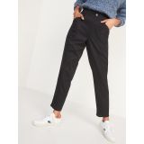 High-Waisted Garment-Dyed Utility Pants for Women