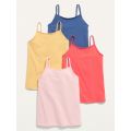 4-Pack Fitted Cami Tops for Toddler Girls