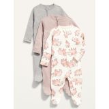Unisex 1-Way Zip Sleep & Play One-Piece 3-Pack for Baby Hot Deal
