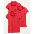 Uniform Pique Polo Shirt 3-Pack for Girls