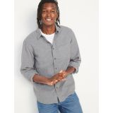 Regular-Fit Double-Brushed Flannel Non-Stretch Shirt
