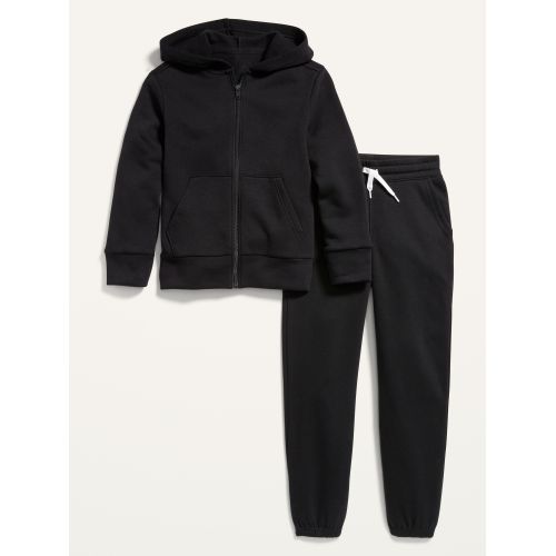올드네이비 Gender-Neutral Zip Hoodie & Jogger Sweatpants Set for Kids
