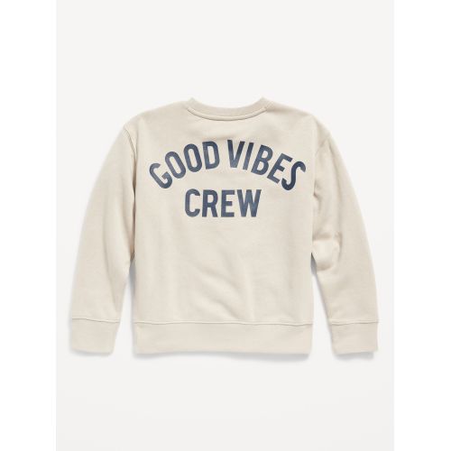 올드네이비 Graphic Gender-Neutral Crew-Neck Sweatshirt for Kids