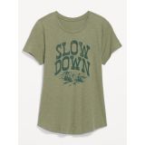 EveryWear Slub-Knit Graphic T-Shirt for Women