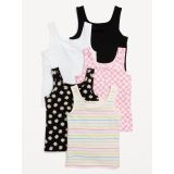 Square-Neck Tank Top 5-Pack for Girls Hot Deal