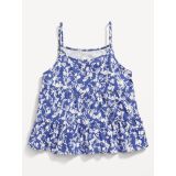 Printed Tiered Swing Cami Top for Girls
