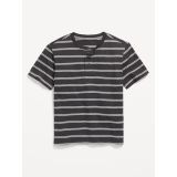 Striped Short-Sleeve Henley T-Shirt for Boys