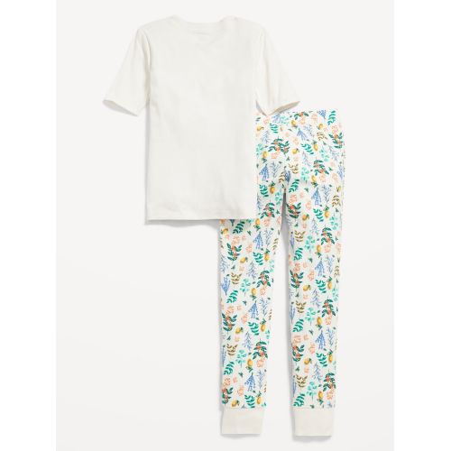 올드네이비 Matching Gender-Neutral Snug-Fit Printed Pajama Set for Kids
