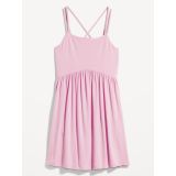 Matching Fit & Flare Cross-Back Mini Cami Dress for Women