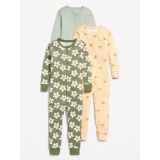 Unisex 2-Way-Zip Printed Pajama One-Piece 3-Pack for Toddler & Baby Hot Deal