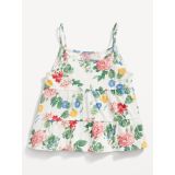 Printed Tiered Swing Cami Top for Girls
