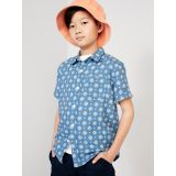 Short-Sleeve Linen-Blend Pocket Shirt for Boys