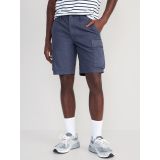 Relaxed Lived-In Cargo Shorts for Men -- 10-inch inseam