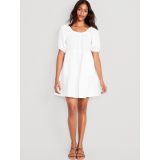 Off-The-Shoulder Tiered Mini Swing Dress for Women