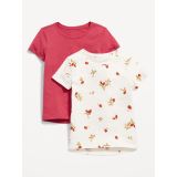 Softest Printed T-Shirt 2-Pack for Girls Hot Deal