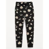 Printed Vintage High-Waisted Jogger Sweatpants for Girls