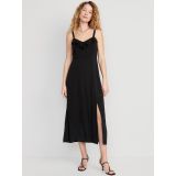 Fit & Flare Ruffle-Trimmed Maxi Cami Dress for Women