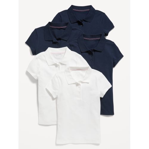 올드네이비 Uniform Pique Polo Shirt 5-Pack for Girls