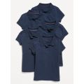 Uniform Pique Polo Shirt 5-Pack for Girls